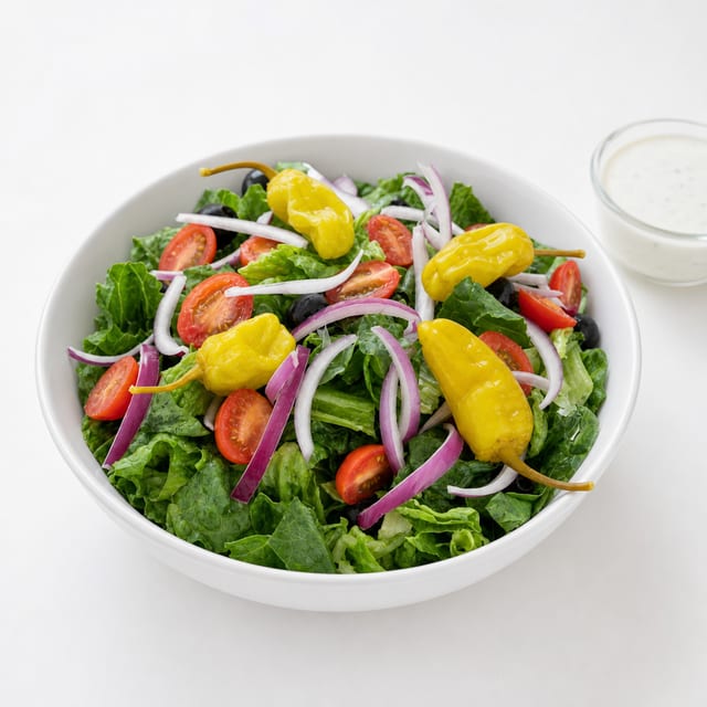 SMALL HOUSE SALAD.