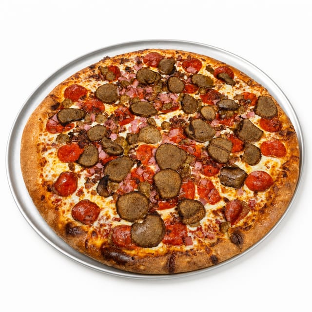 14in LARGE MEATLOVERS SPECIALTY PIZZA.
