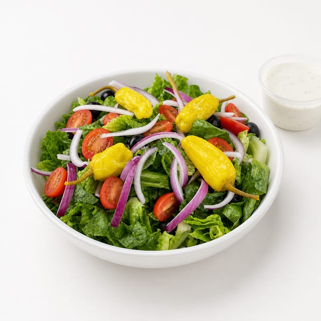 LARGE HOUSE SALAD.