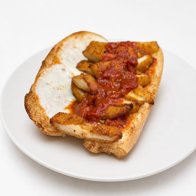 CHICKEN PARMESAN SUBMARINE.