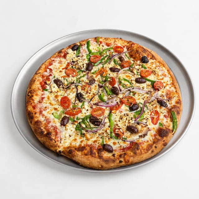 14in LARGE GREEK SPECIALTY PIZZA.