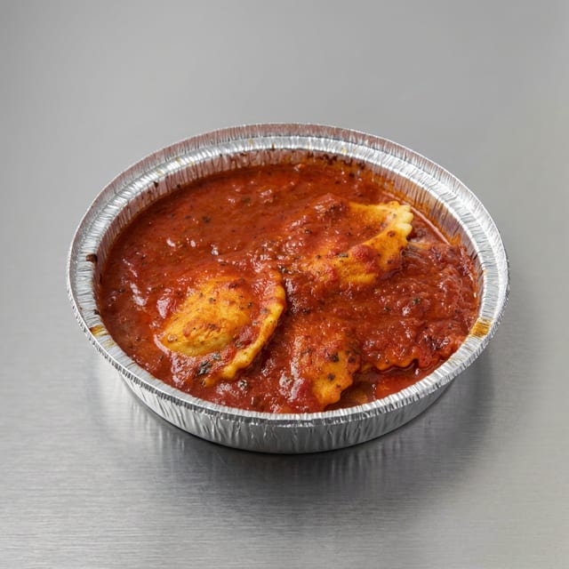 MEAT RAVIOLI DINNER.