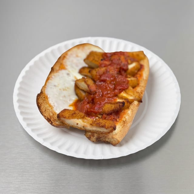 CHICKEN PARMESAN SUBMARINE.
